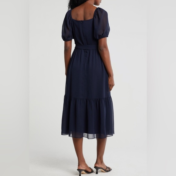 Julia Jordan Surplice navy blue Midi Dress/size 10 - Picture 2 of 5